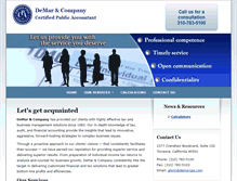 Tablet Screenshot of demarcpa.com